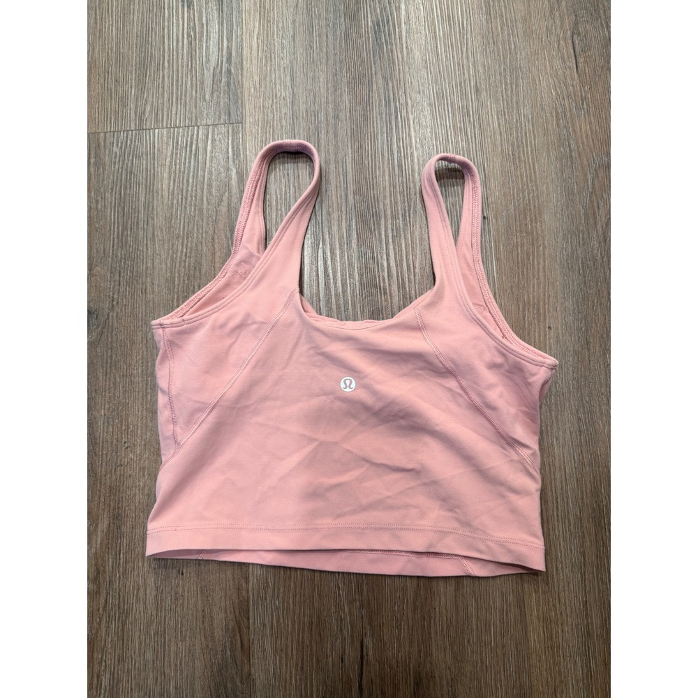 Lululemon Align Tank Top Pink Nulu‎ Fabric Size 6 Yoga Athleisure